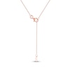Thumbnail Image 4 of Diamond Star Necklace 1/10 ct tw 10K Rose Gold 18&quot;