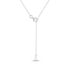 Thumbnail Image 4 of Diamond Star Necklace 1/10 ct tw 10K White Gold 18&quot;