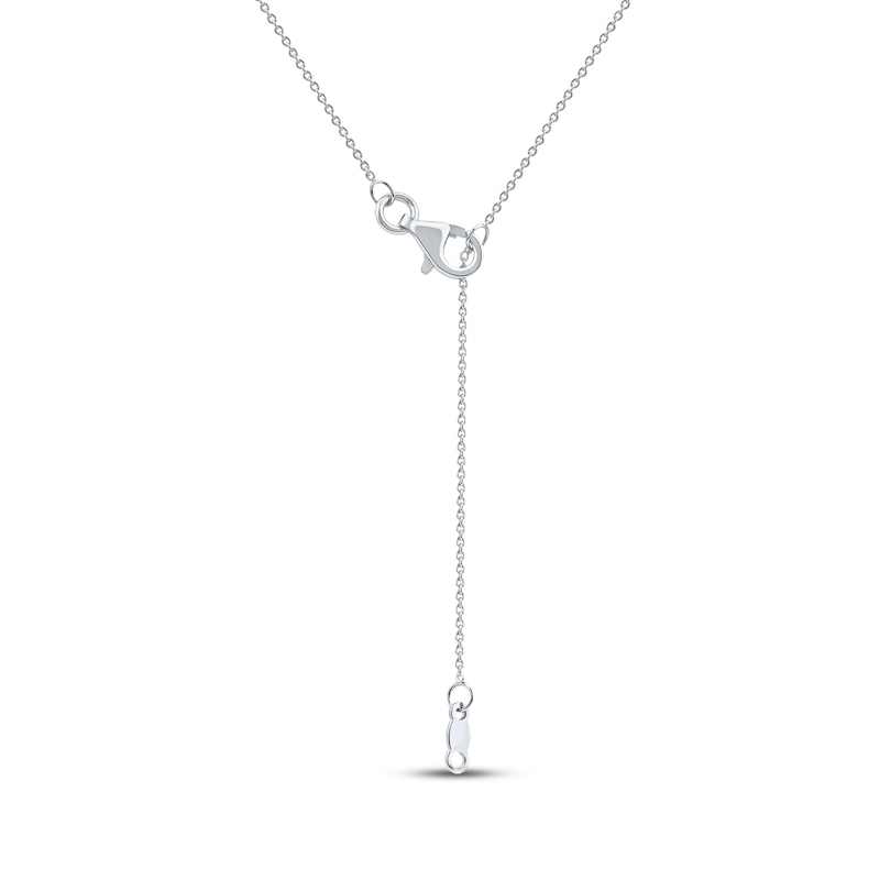 Main Image 4 of Diamond Star Necklace 1/10 ct tw 10K White Gold 18&quot;