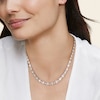 Thumbnail Image 3 of KAY Lab-Grown Diamonds Baguette & Round-Cut Riviera Necklace 20-3/4 ct tw 14K White Gold