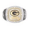 Thumbnail Image 1 of True Fans Green Bay Packers Championship Ring Sterling Silver & 10K Yellow Gold Ring