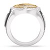 Thumbnail Image 2 of True Fans Kansas City Chiefs Championship Ring Sterling Silver & 10K Yellow Gold Ring