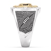 Thumbnail Image 4 of True Fans Kansas City Chiefs Championship Ring Sterling Silver & 10K Yellow Gold Ring