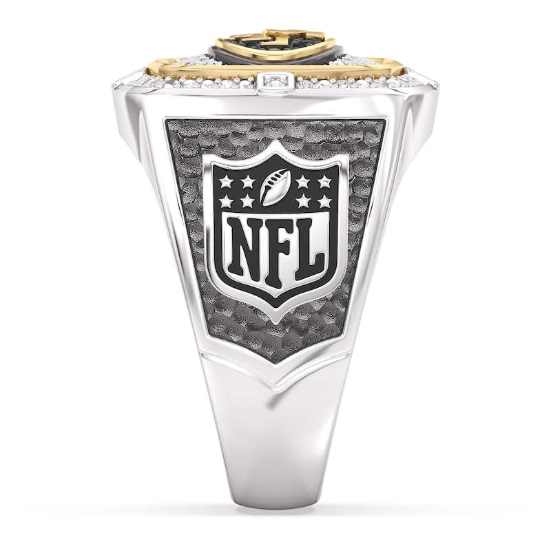 Main Image 3 of True Fans San Francisco 49ers Championship Ring Sterling Silver & 10K Yellow Gold Ring