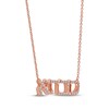 Thumbnail Image 2 of Diamond Hebrew &quot;Grandma&quot; Necklace 1/10 ct tw 10K Rose Gold 18&quot;