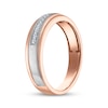 Thumbnail Image 2 of Now + Forever Men's Diamond Diagonal Wedding Band 1/10 ct tw 10K Two-Tone Gold