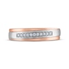 Thumbnail Image 3 of Now + Forever Men's Diamond Diagonal Wedding Band 1/10 ct tw 10K Two-Tone Gold