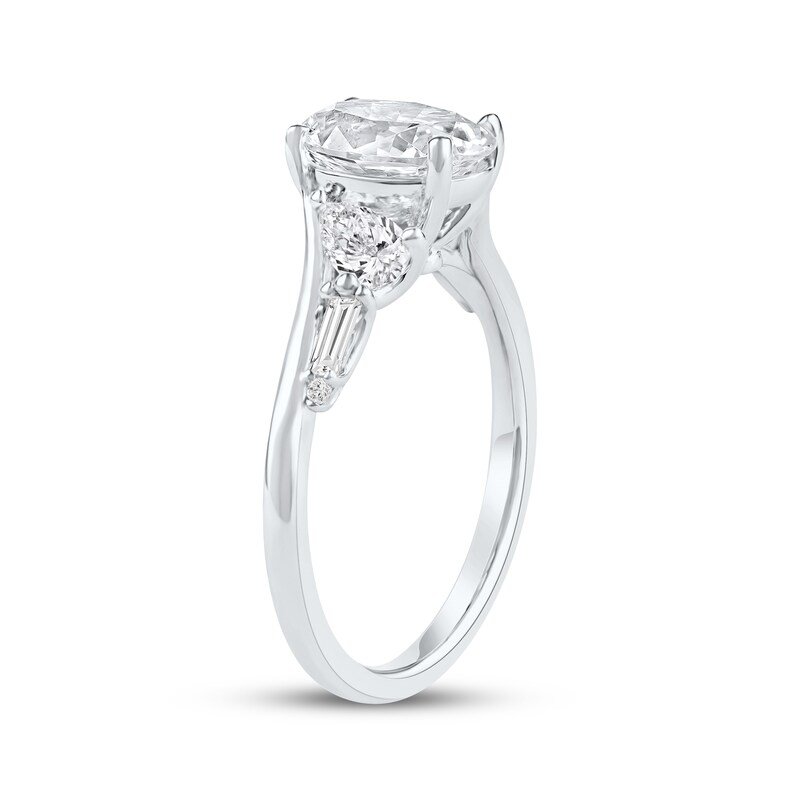 Main Image 2 of Now + Forever Lab-Grown Diamonds Oval-Cut Engagement Ring 2 ct tw 14K White Gold