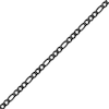 Thumbnail Image 2 of Figaro Chain Necklace 6mm Black Ion-Plated Solid Stainless Steel 18&quot;