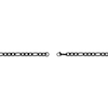 Thumbnail Image 3 of Figaro Chain Necklace 6mm Black Ion-Plated Solid Stainless Steel 18&quot;