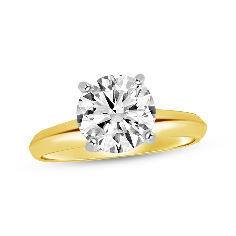 Main Image 1 of Round-Cut Diamond Solitaire Engagement Ring 1-1/2 ct tw 14K Yellow Gold (I/SI2)