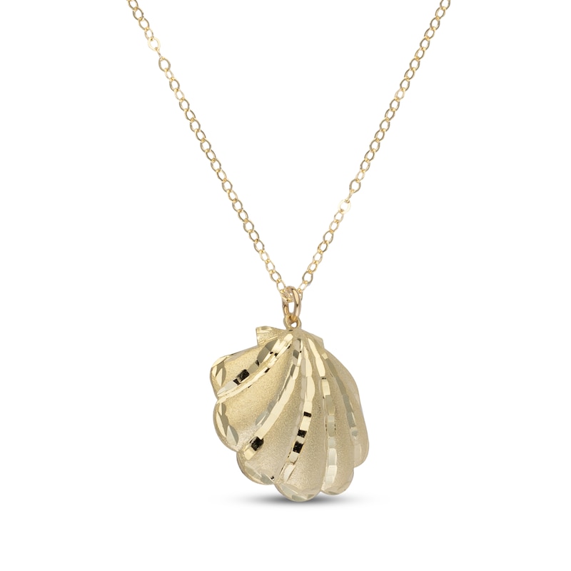 Main Image 2 of Seashell Necklace 14K Yellow Gold 18"
