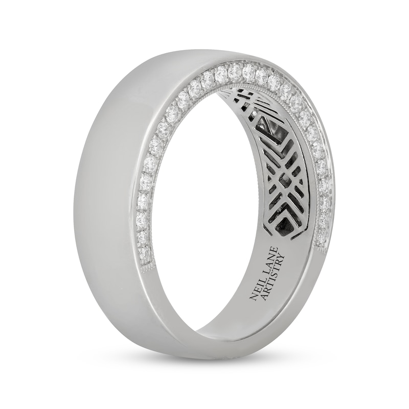 Main Image 2 of Neil Lane Artistry Men's Lab-Grown Diamond Wedding Band 1/2 ct tw Platinum