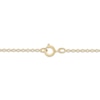 Thumbnail Image 2 of Baguette & Round-Cut Diamond Heart Outline Necklace 1/4 ct tw 10K Yellow Gold 18"