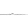 Thumbnail Image 4 of STUDIO BY KAY Clover-Shaped Mother-of-Pearl & White Lab-Created Sapphire Necklace Sterling Silver 18"