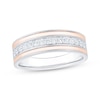 Thumbnail Image 1 of Men's Diamond Wedding Band 3/8 ct tw 10K Two-Tone Gold