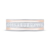 Thumbnail Image 3 of Men's Diamond Wedding Band 3/8 ct tw 10K Two-Tone Gold