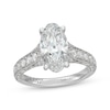 Thumbnail Image 1 of Neil Lane Artistry Heritage Oval-Cut Lab-Grown Diamond Engagement Ring 3-5/8 ct tw Platinum
