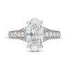 Thumbnail Image 3 of Neil Lane Artistry Heritage Oval-Cut Lab-Grown Diamond Engagement Ring 3-5/8 ct tw Platinum