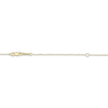 Thumbnail Image 4 of Jade & Diamond Heart Necklace 1/4 ct tw 14K Yellow Gold 18"