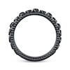 Thumbnail Image 3 of Ink & Ice Black Diamond Tire Ring 1/6 ct tw Black Rhodium-Plated Sterling Silver