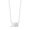 Thumbnail Image 1 of STUDIO BY KAY Lab-Grown Diamond "XO" Necklace 1/4 ct tw Sterling Silver 18"