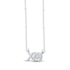 Thumbnail Image 2 of STUDIO BY KAY Lab-Grown Diamond "XO" Necklace 1/4 ct tw Sterling Silver 18"