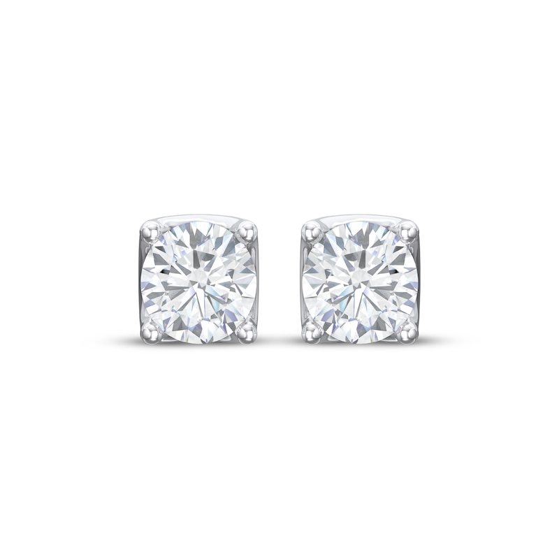 Main Image 2 of THE LEO Legacy Lab-Grown Diamond Round-Cut Solitaire Stud Earrings 3 ct tw 14K White Gold (F/VS2)