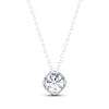 Thumbnail Image 1 of THE LEO Legacy Lab-Grown Diamond Round-Cut Solitaire Necklace 1/2 ct tw 14K White Gold 19" (F/VS2)