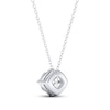 Thumbnail Image 3 of THE LEO Legacy Lab-Grown Diamond Round-Cut Solitaire Necklace 1 ct tw 14K White Gold 19" (F/VS2)
