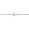 Thumbnail Image 4 of Emerald-Cut Amethyst & White Lab-Created Sapphire East-West Halo Necklace Sterling Silver 18"