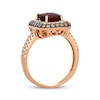 Thumbnail Image 3 of Le Vian Emerald-Cut Garnet Ring 7/8 ct tw Diamonds 14K Strawberry Gold