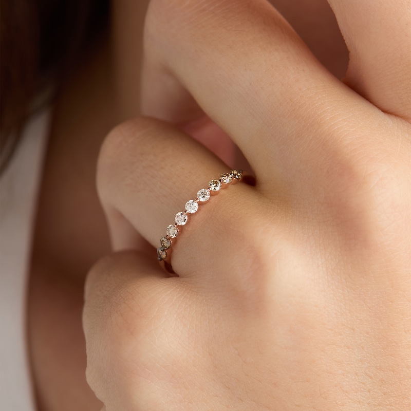 Main Image 4 of Le Vian Desert Diamonds Ring 1/3 ct tw 14K Strawberry Gold