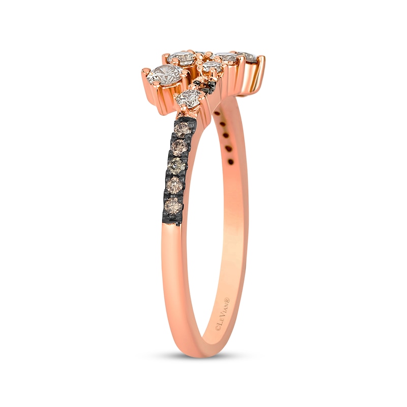 Main Image 2 of Le Vian Desert Diamonds Bypass Ring 3/8 ct tw 14K Strawberry Gold