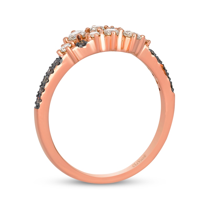 Main Image 3 of Le Vian Desert Diamonds Bypass Ring 3/8 ct tw 14K Strawberry Gold