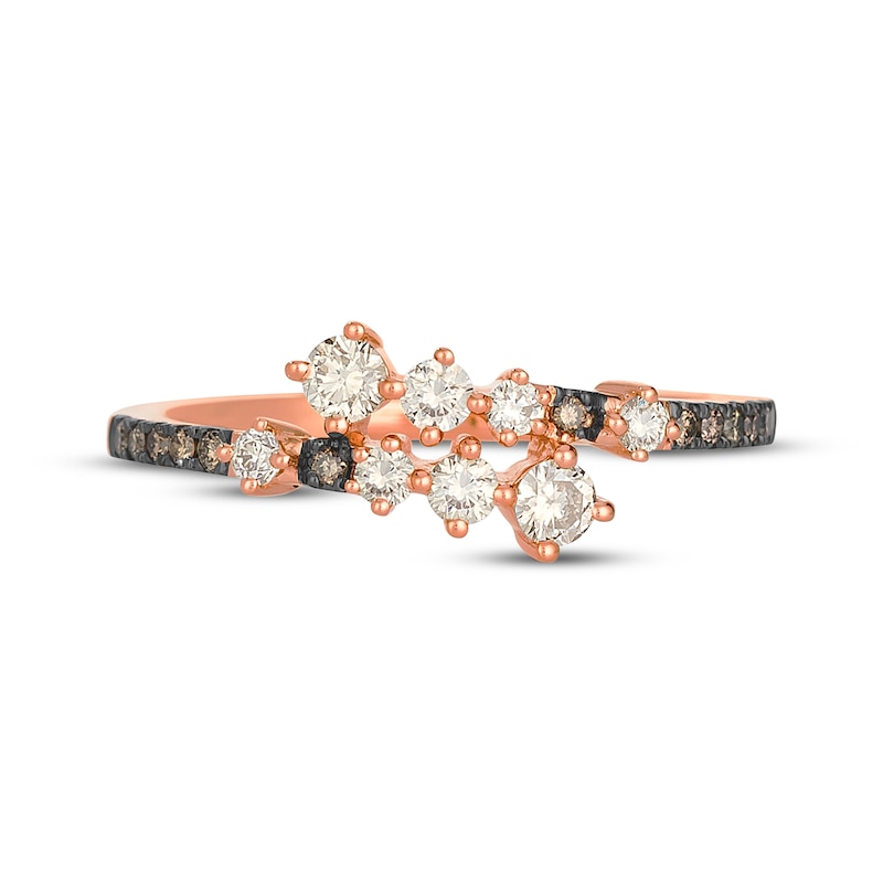 Main Image 4 of Le Vian Desert Diamonds Bypass Ring 3/8 ct tw 14K Strawberry Gold