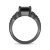 Thumbnail Image 3 of Disney Treasures The Haunted Mansion Black Onyx & Diamond Ring 1/15 ct tw Black Rhodium-Plated Sterling Silver