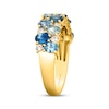 Thumbnail Image 2 of Le Vian Montana Sapphire Ombré Ring 1/3 ct tw Diamonds 14K Honey Gold