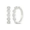Thumbnail Image 1 of KAY Lab-Grown Diamonds Twist Hoop Earrings 1/10 ct tw Sterling Silver