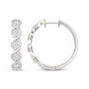 Thumbnail Image 3 of KAY Lab-Grown Diamonds Twist Hoop Earrings 1/10 ct tw Sterling Silver