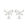 Thumbnail Image 2 of KAY Lab-Grown Diamonds Bow Stud Dangle Earrings 1/10 ct tw Sterling Silver