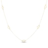 Thumbnail Image 1 of Heart Station Necklace Hollow 10K Yellow Gold 18"
