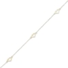 Thumbnail Image 2 of Heart Station Necklace Hollow 10K Yellow Gold 18"
