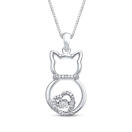 Unstoppable Love 1/20 ct tw Necklace Sterling Silver 18"