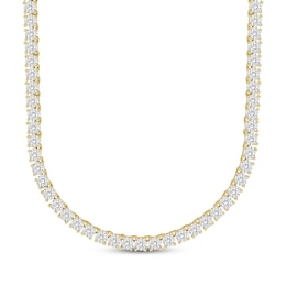 Men's Diamond Tennis Necklace 2-5/8 ct tw 10K Yellow Gold 18"