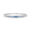 Thumbnail Image 1 of Le Vian Vault Denim Ombré Sapphire Bangle Bracelet 14K Vanilla Gold 6.75"