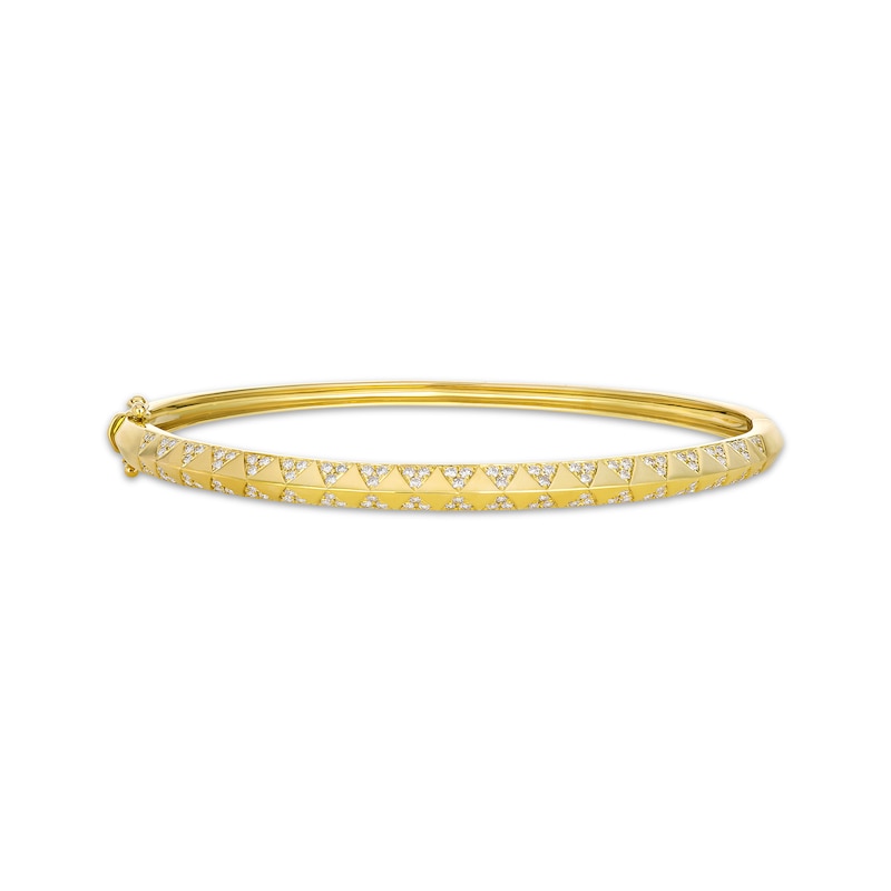 Main Image 1 of Le Vian Vault Diamond Bangle Bracelet 3/4 ct tw 14K Honey Gold