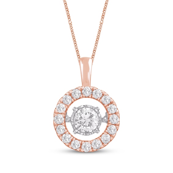 Unstoppable Love Diamond Necklace 1 ct tw 14K Rose Gold 19"