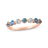 Thumbnail Image 1 of Le Vian Montana Sapphire Ombré Seven-Stone Ring 14K Strawberry Gold
