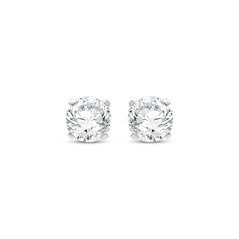 Main Image 2 of KAY Lab-Grown Diamonds Round-Cut Solitaire Stud Earrings 2-1/2 ct tw 10K White Gold (F/SI2)